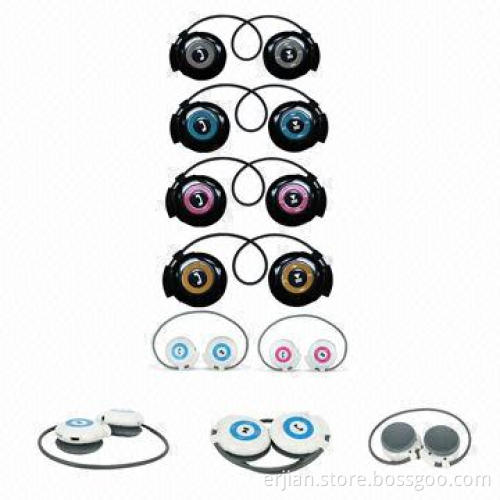 Stereo Bluetooth Headset for Smartphones with Mic, Volume Control, Colorful Sports MP3 with FM Radio